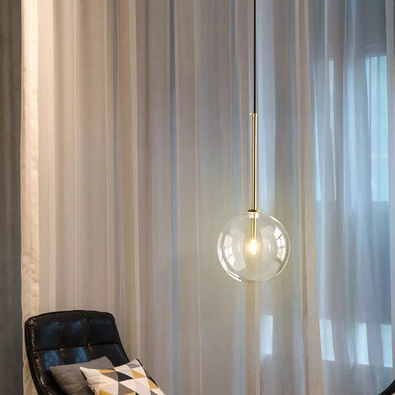 Pendant light with dimmable LED illumination