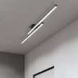 Minimalist LED semi flush light detail