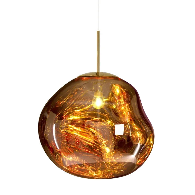 LED Compatible Glass Pendant Light Fixture