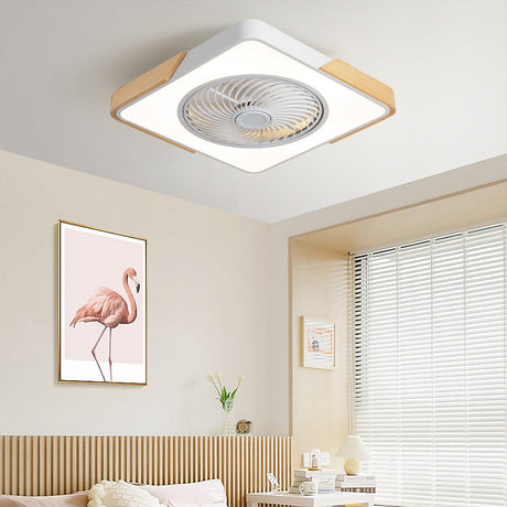Boreal Timber Ceiling Fan Full Fixture View - OpalDwell