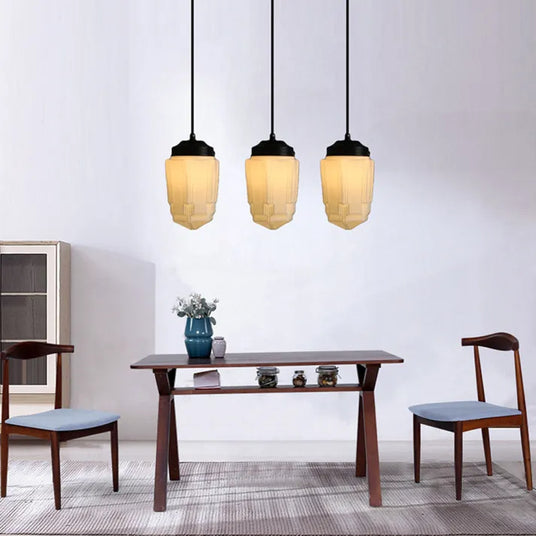 Soft Warm Glow Frosted Glass Pendant Light - OroDwell