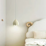 Cream pendant light alternate angle view