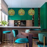 Prismora Pendant Light Installed Above Living Space