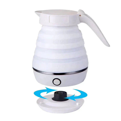 Portable Electric Kettle Folded for Storage