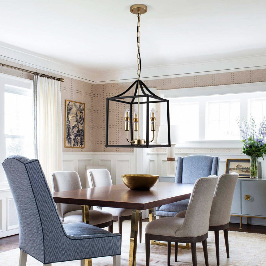 Black Chandelier for Kitchen Island Lighting