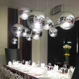 Glass Orb Pendant Light for Entryway Lighting