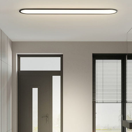 NovaOval Ceiling Light Metal and Acrylic Finish Detail