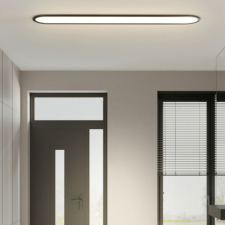 NovaOval Ceiling Light Metal and Acrylic Finish Detail