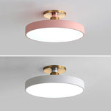 Metal Flush Mount Ceiling Light Slim Round Fixture