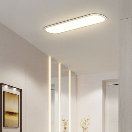 Slim Oval Ceiling Light for Office Spaces