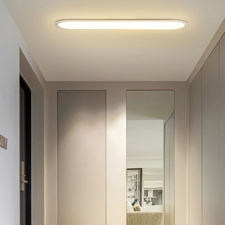 Slim Oval Ceiling Light for Bedroom Decor