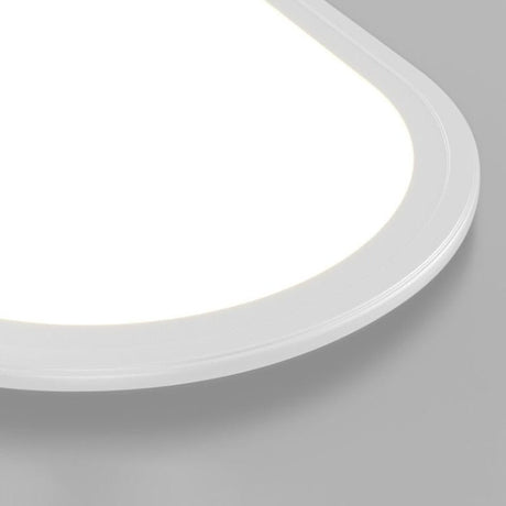 Slim Oval Ceiling Light Installed Overhead View