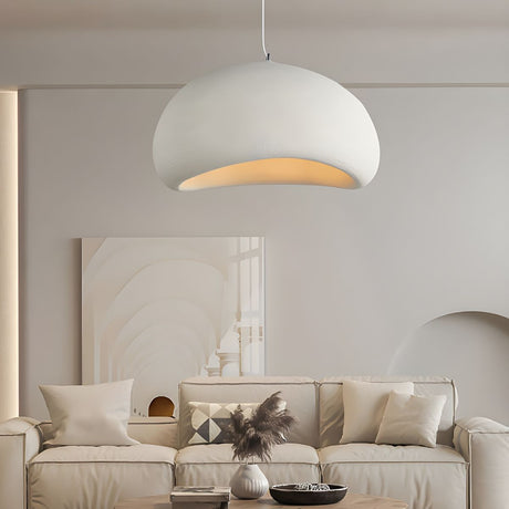 Pendant light bowl shade close-up