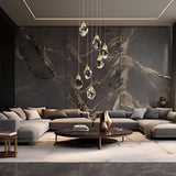 crystal chandelier soft ambient glow for interior accent