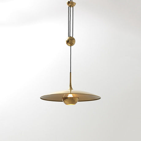 Vintage-Inspired Metal Pendant Lamp with Warm LED Glow