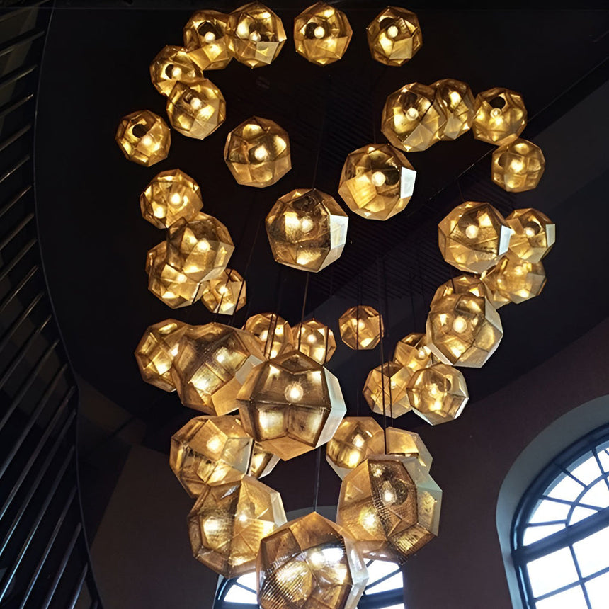 Geometric Pendant Light for Living Room Decor
