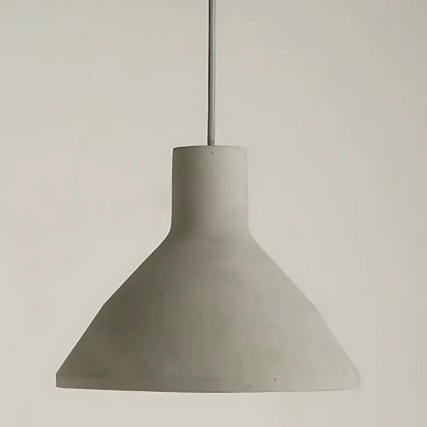 Marlow pendant lamp hand-knitted cement texture close-up