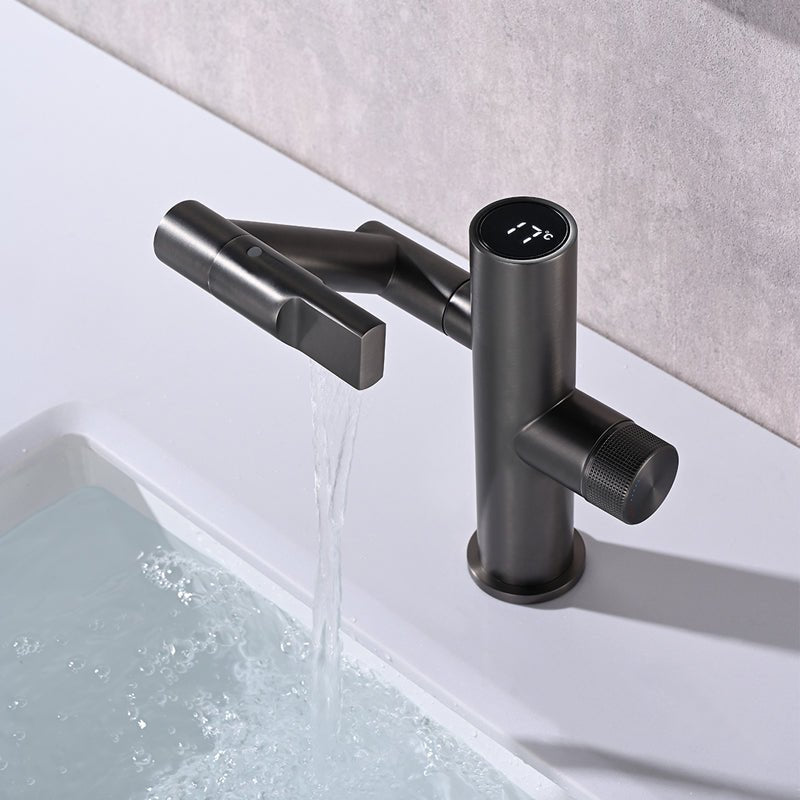 Smart bathroom faucet with easy installation design