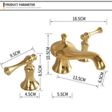 Widespread bathroom faucet - brass construction