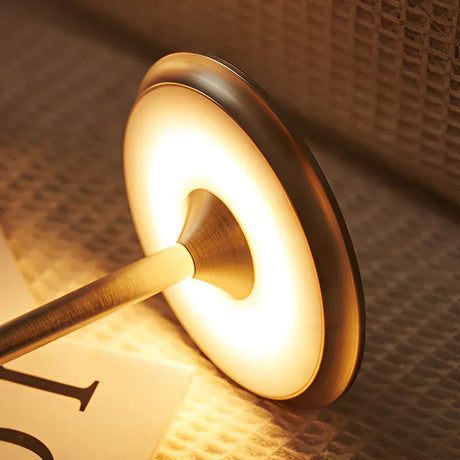 Gold finish LED table lamp modern design