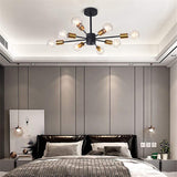 glass chandelier soft ambient glow for living room