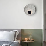 LunaSphere Resin Wall Lamp close-up – sphere design | OroDwell