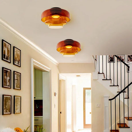 Keiora Nordic Glass Ceiling Lamp | Medieval Charm Lighting