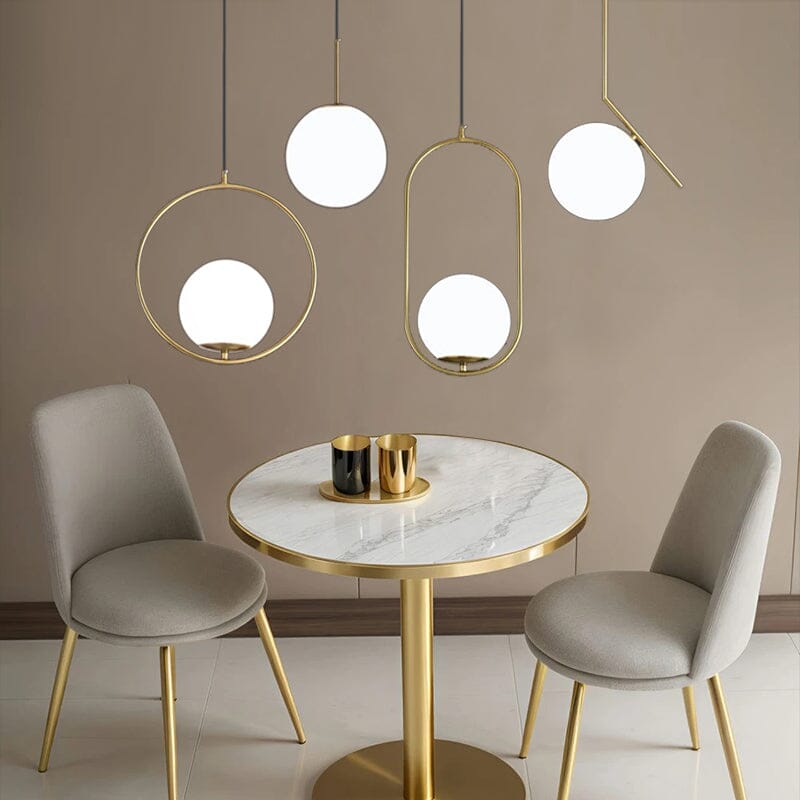 Eira Scandinavian Glass Pendant Light for Kitchen