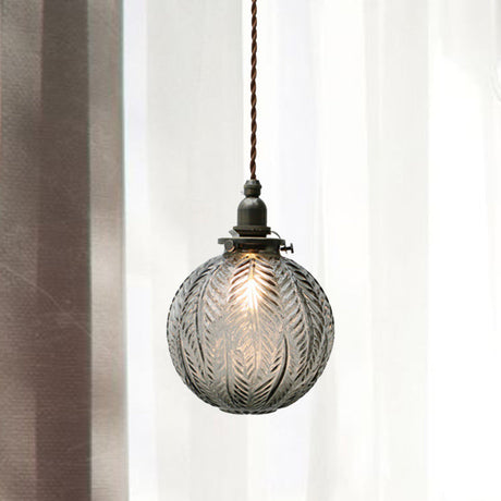 Colonial Glass Pendant Light For Dining Room - OroDwell