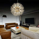 ceiling light lit in living room ambiance