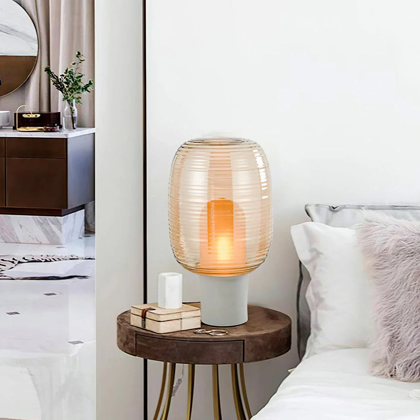 Glass Table Lamp for Living Room Console