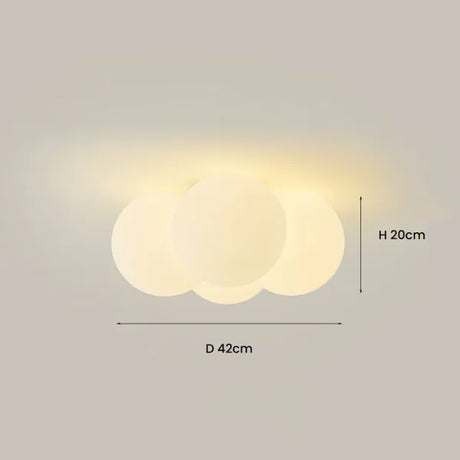 Cloud-Inspired LED Ceiling Light for Living Room