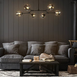 Glass pendant light for living room decor