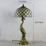 resin base table lamp for bedroom bedside lighting