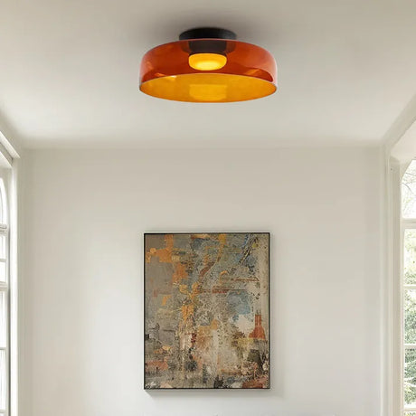 Glass Ceiling Light Fixture Side View