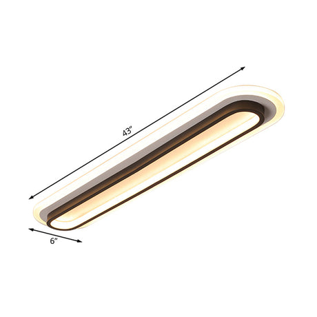 Oval Ceiling Light for Modern Homes
