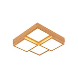 Wood Ceiling Light Detail of Natural Frame