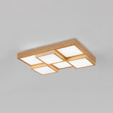 TimberLume Wood Ceiling Light for Living Room