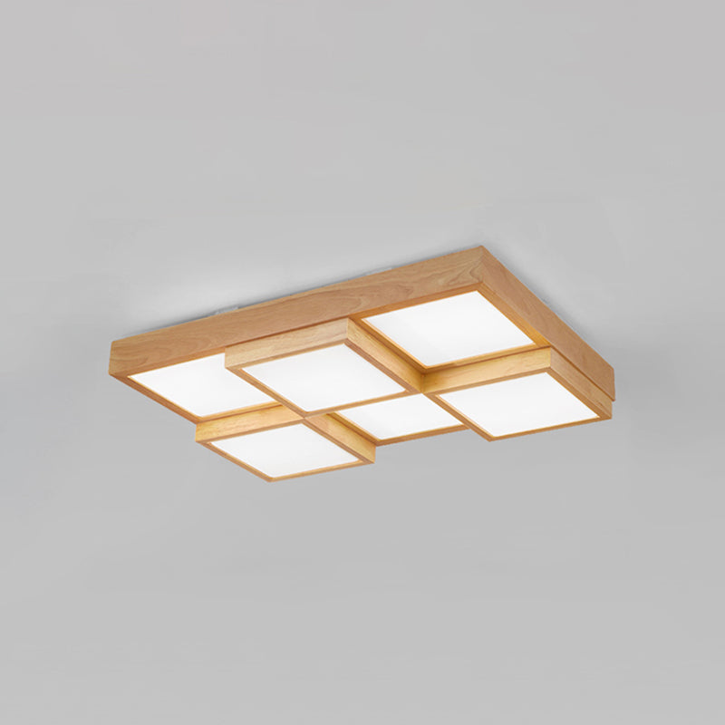 TimberLume Wood Ceiling Light for Living Room