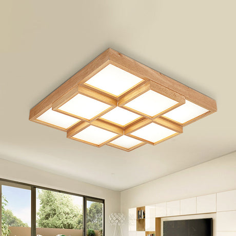 Wood Ceiling Light for Bedroom Decor