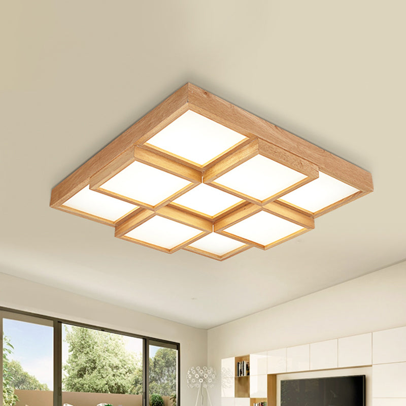 Wood Ceiling Light for Bedroom Decor