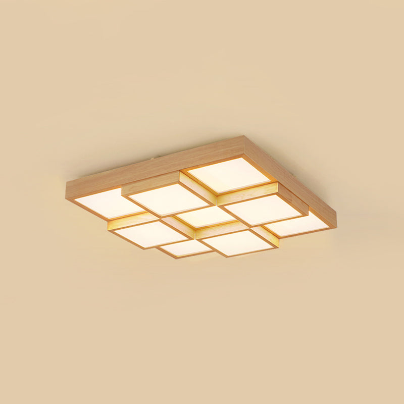 Wood Ceiling Light for Hallway Accent Decor