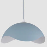 Black Metal Pendant Light Installed in Living Room