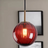 Amber glass pendant light for bedroom warm glow - OpalDwell