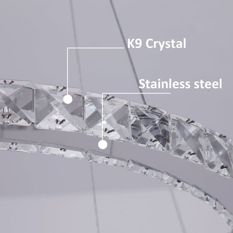 sparkling crystal facets chandelier