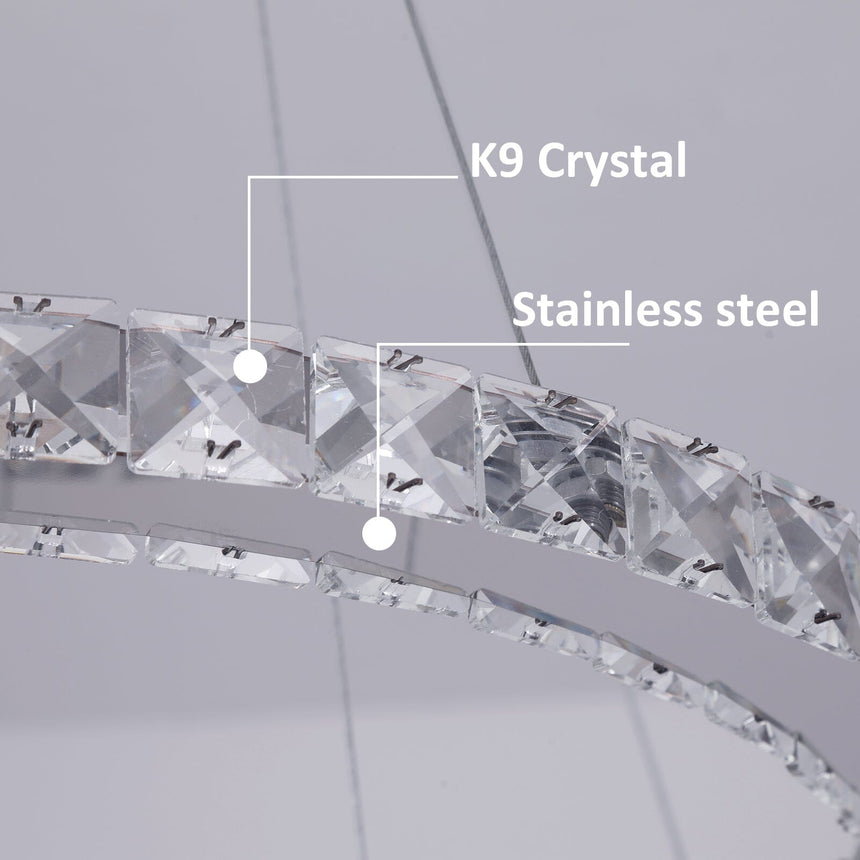 sparkling crystal facets chandelier