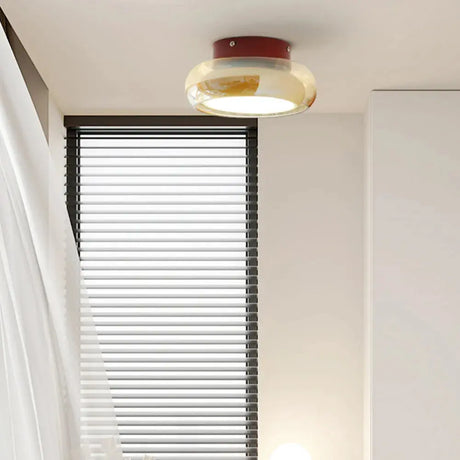 Acrylic ceiling light fixture for small spaces