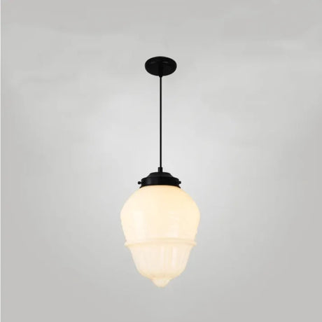 Frosted Glass Pendant Light With Geometric Design - OroDwell