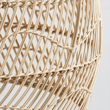 Marisol rattan pendant lamp handwoven close-up detail