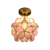 Floral Ceiling Light for Retro Style Interiors